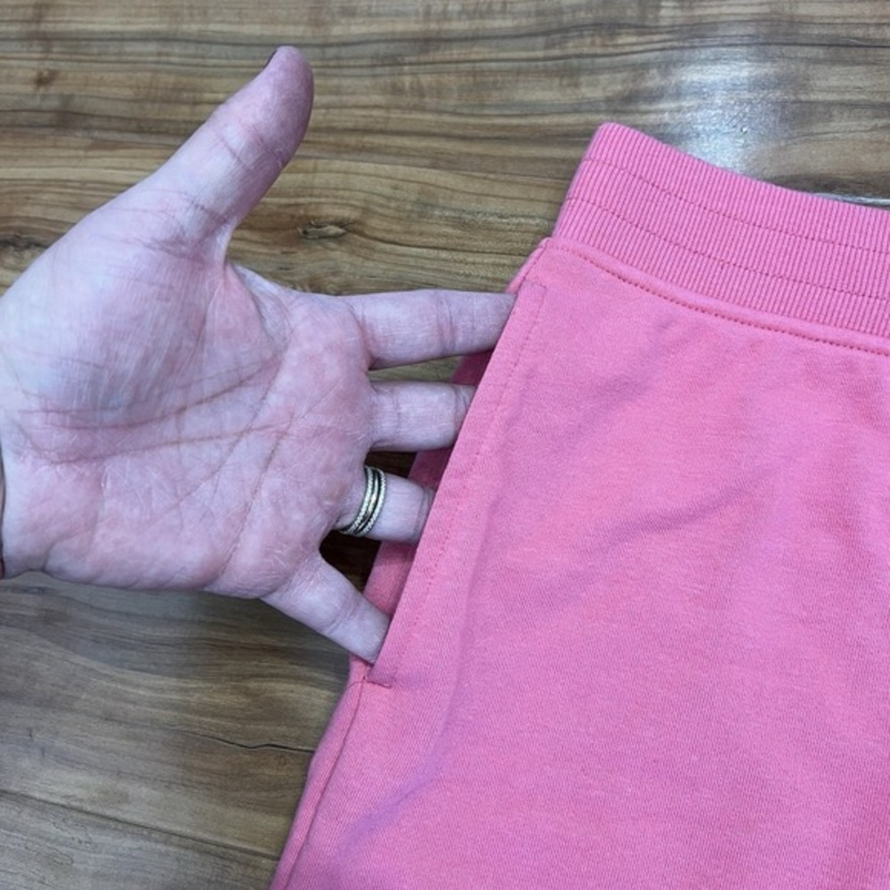 Tommy Jeans Peachy Pink French Terry Skirt Women's Large Drawstring 17" Length - Picture 3 of 6